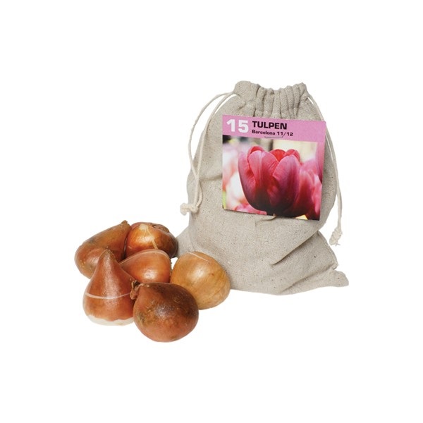 Sachets en lin naturel avec bulbes à fleurs - image 2